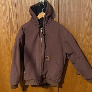 Brown Hooded Men's Jacket